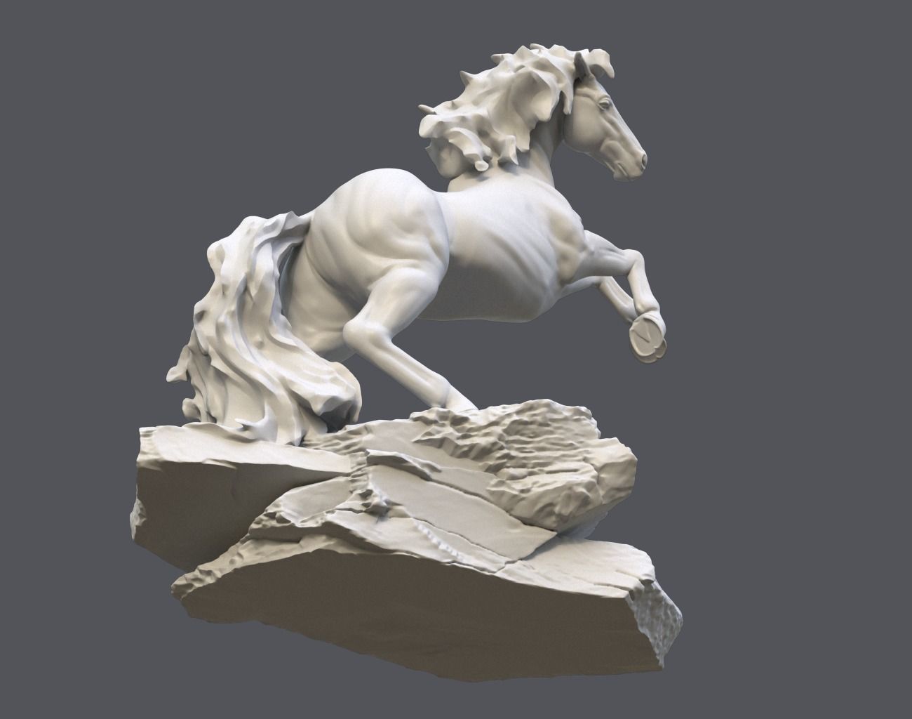 Horse Statue 220527 3D print model_20