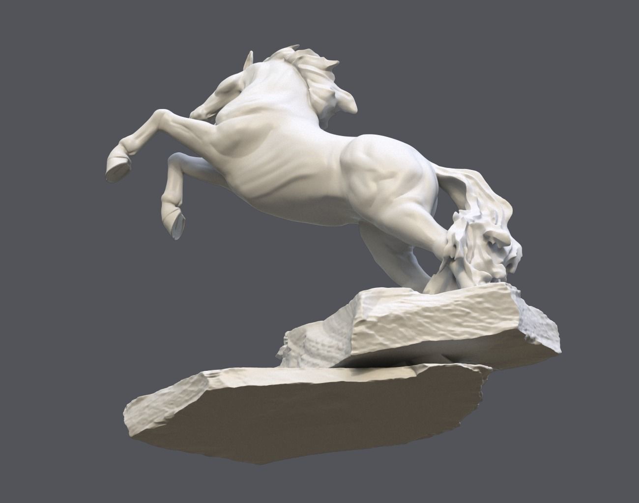 Horse Statue 220527 3D print model_17