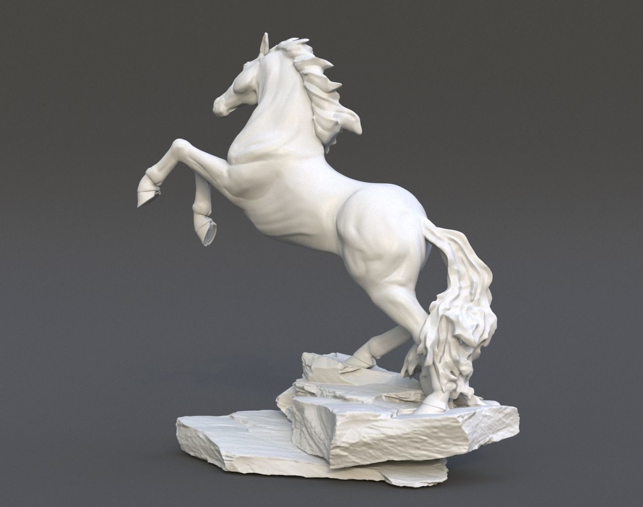 Horse Statue 220527 3D print model_6
