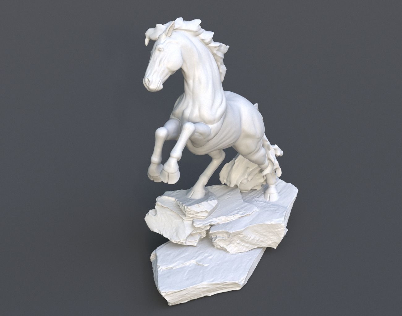 Horse Statue 220527 3D print model_25