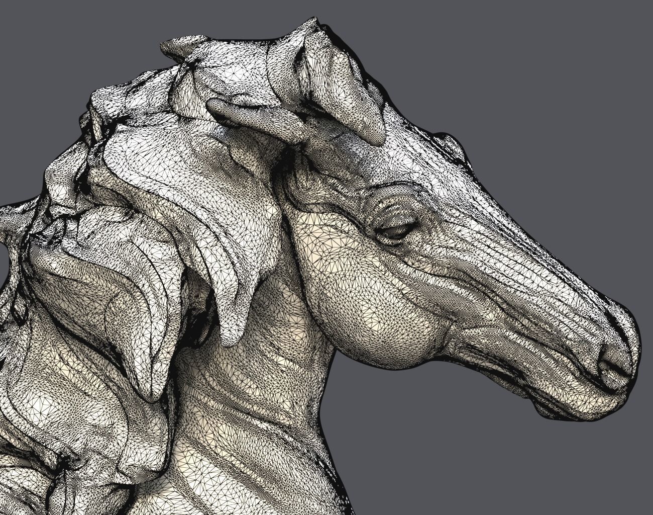 Horse Statue 220527 3D print model_30