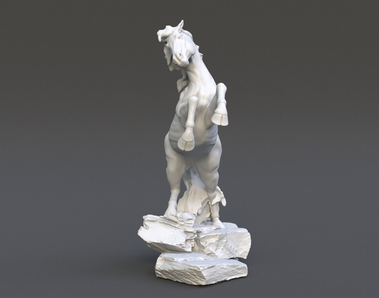 Horse Statue 220527 3D print model_3