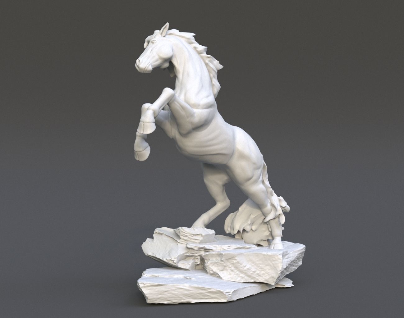 Horse Statue 220527 3D print model_4