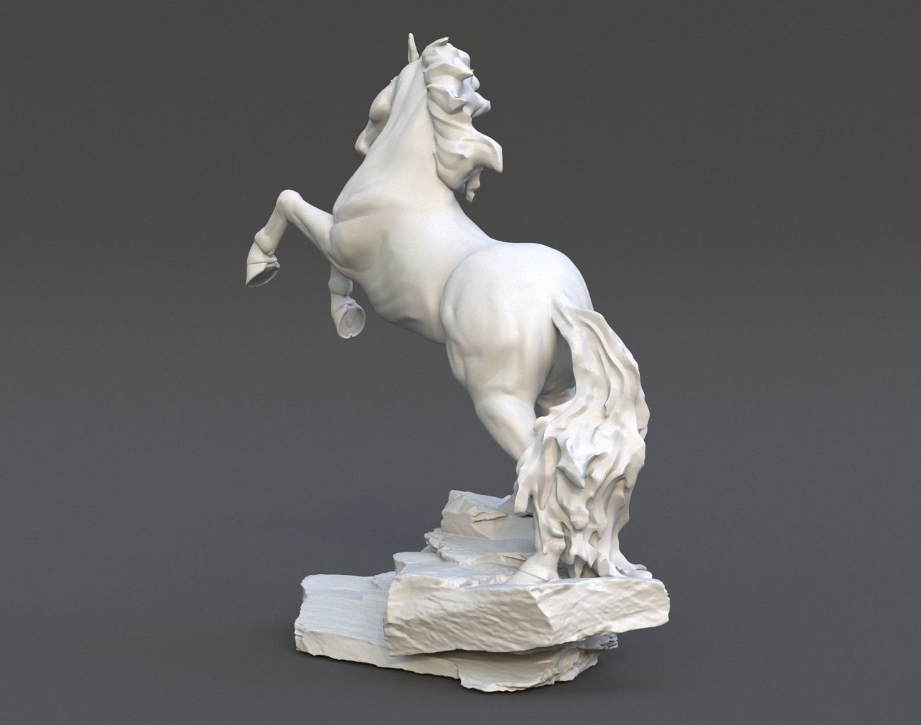 Horse Statue 220527 3D print model_7