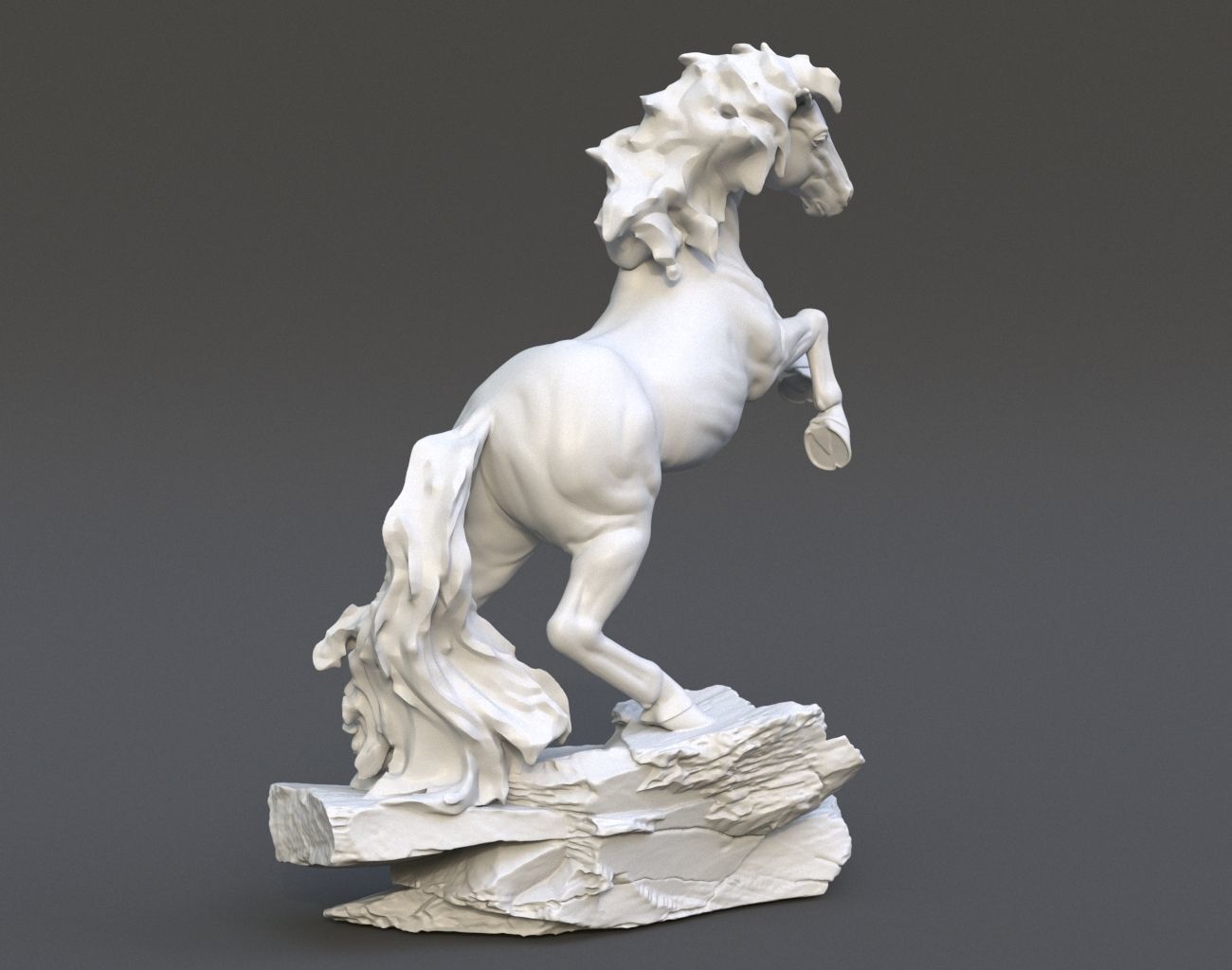 Horse Statue 220527 3D print model_9
