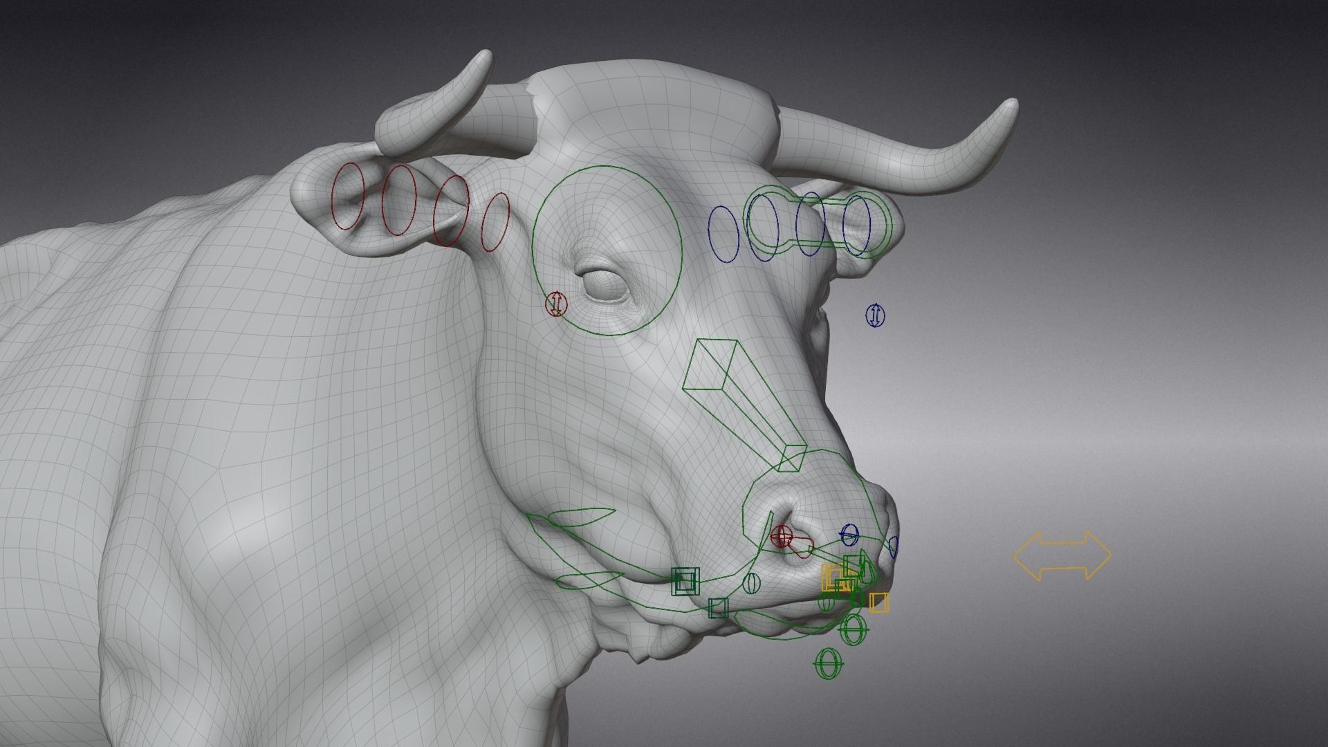 Cattle Cow Animated VFX Grace 3D model_29