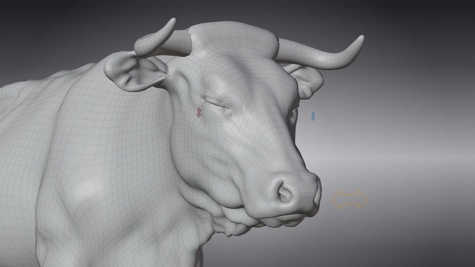 Cattle Cow Animated VFX Grace 3D model_31