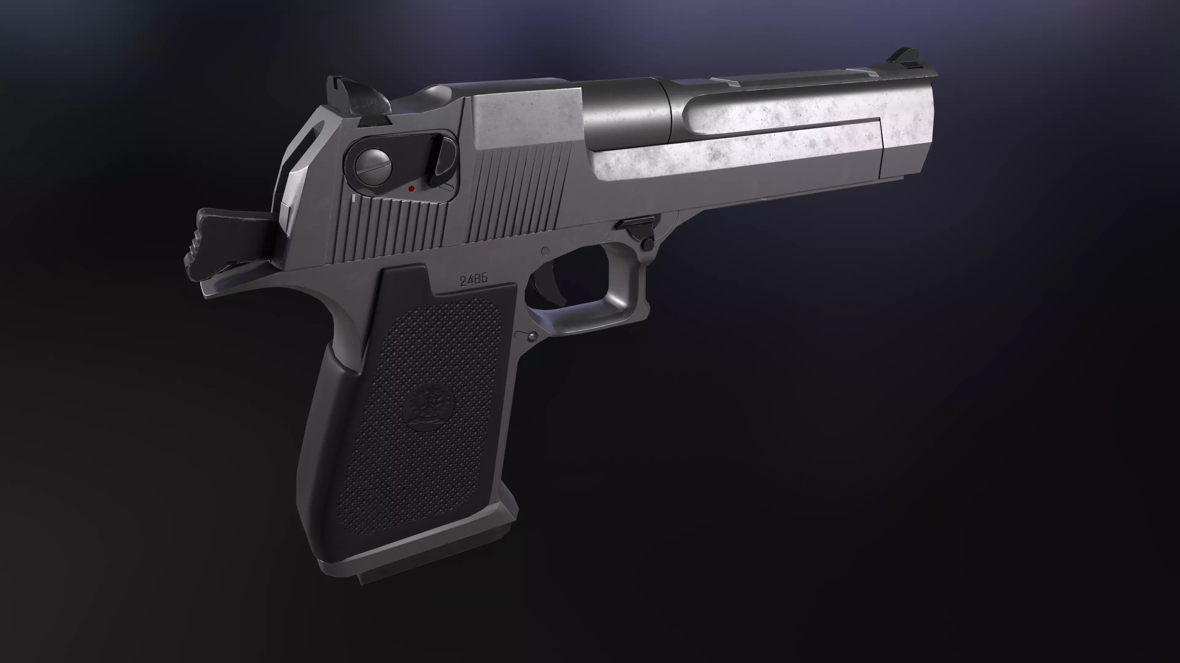 Desert Eagle Free low-poly 3D model_0