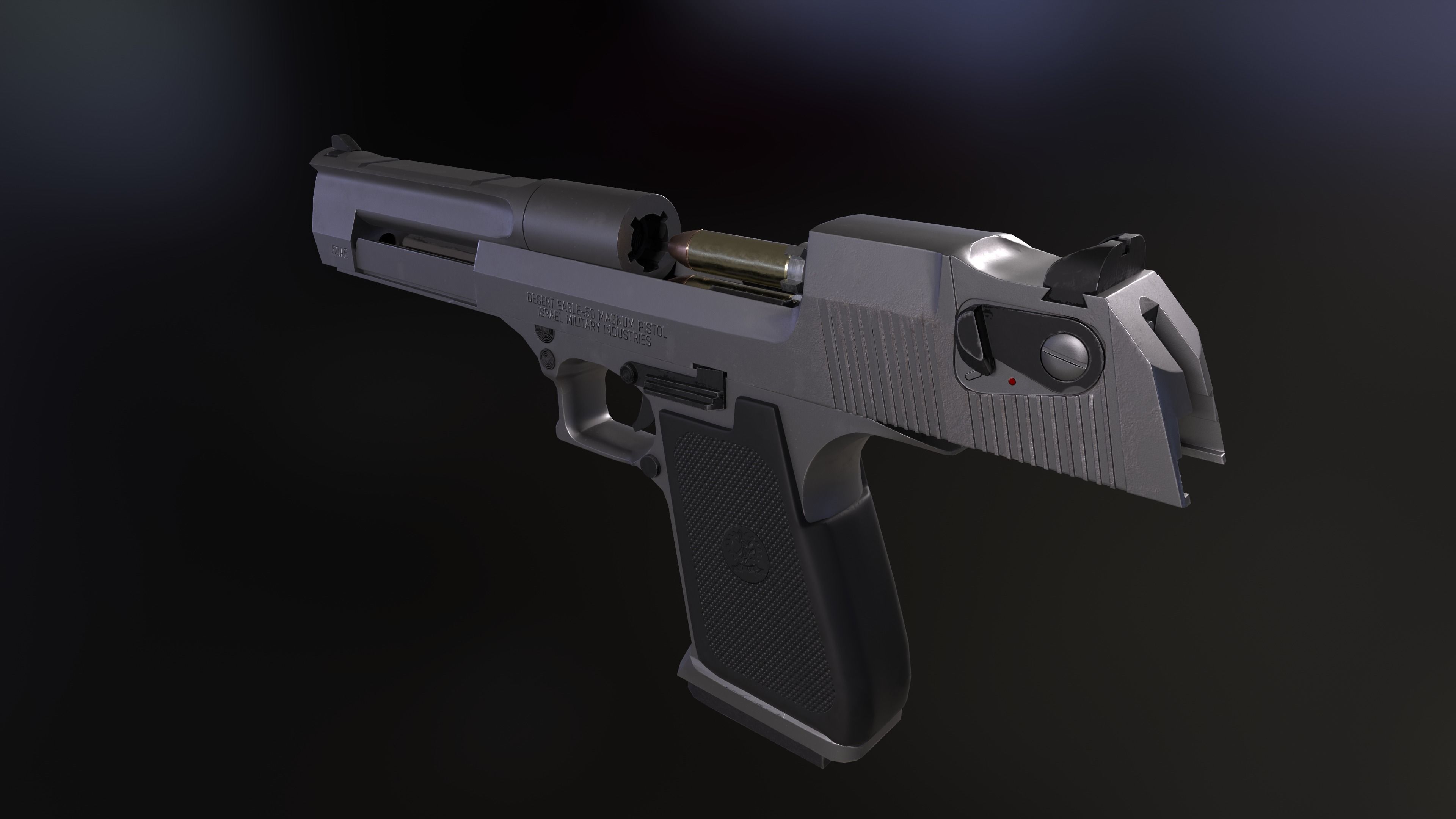 Desert Eagle Free low-poly 3D model_3