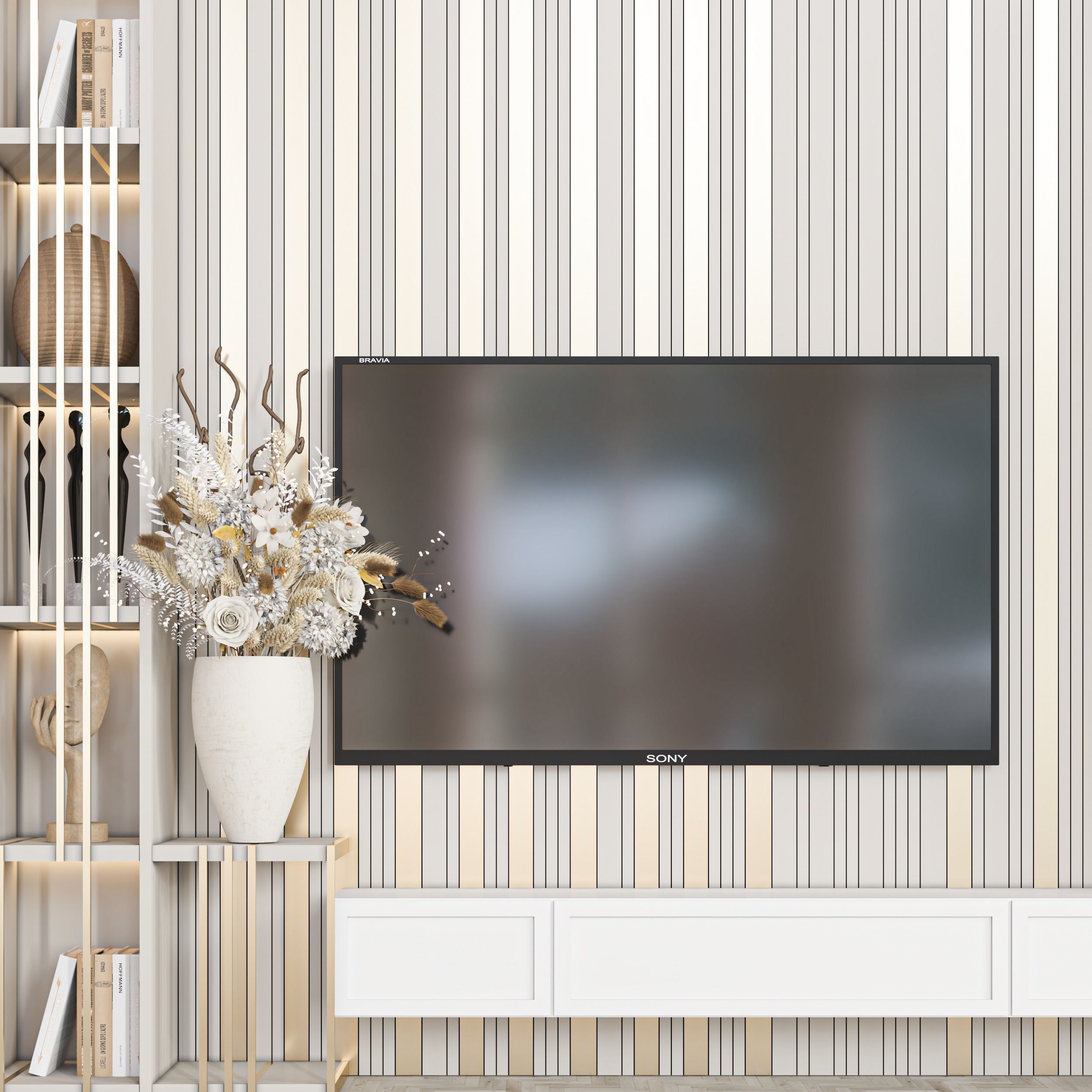 tv wall 26 3D model_1