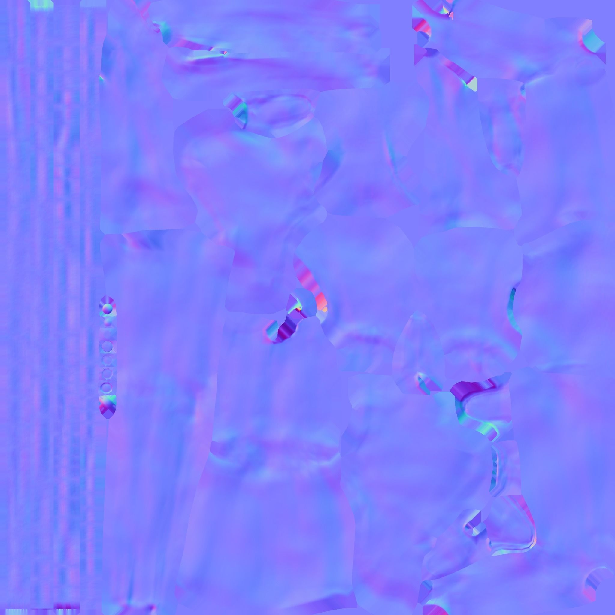 Flower Holder Statue  LP   Statue  Low-poly 3D model_16