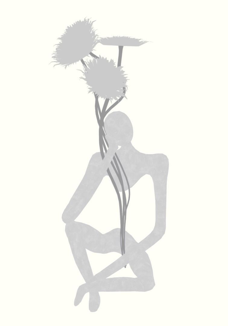 Flower Holder Statue  LP   Statue  Low-poly 3D model_7