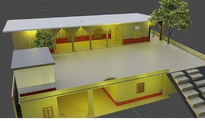 Village House 3D model