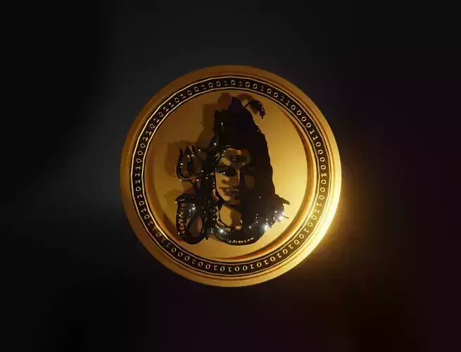 Lord Shiva Gold Coin