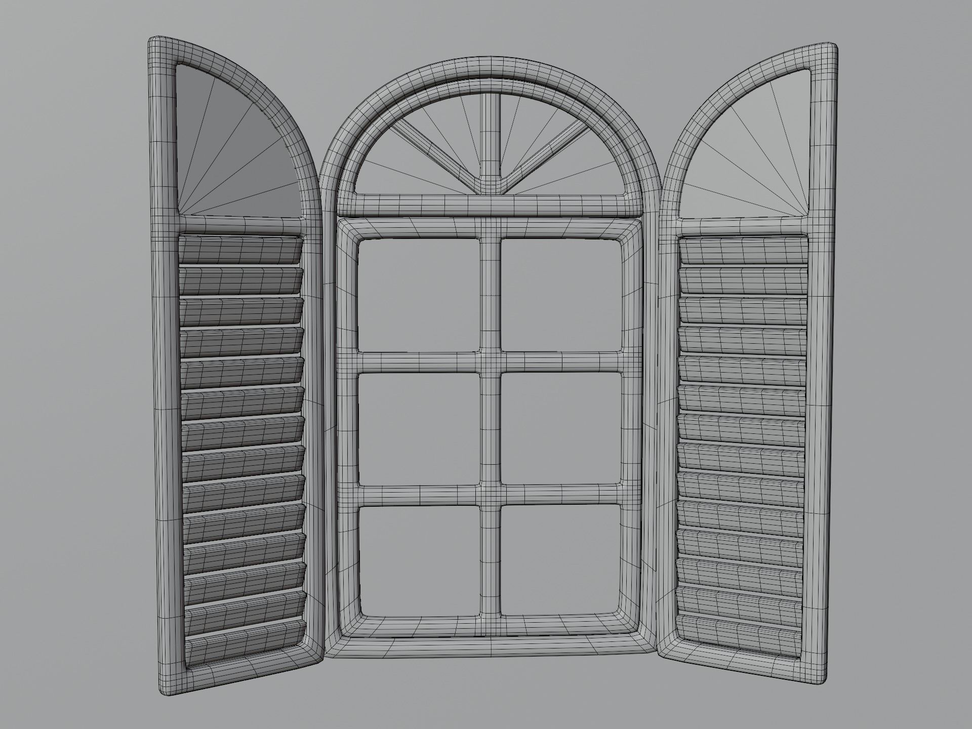 Cartoon Window 22a 3D model_11