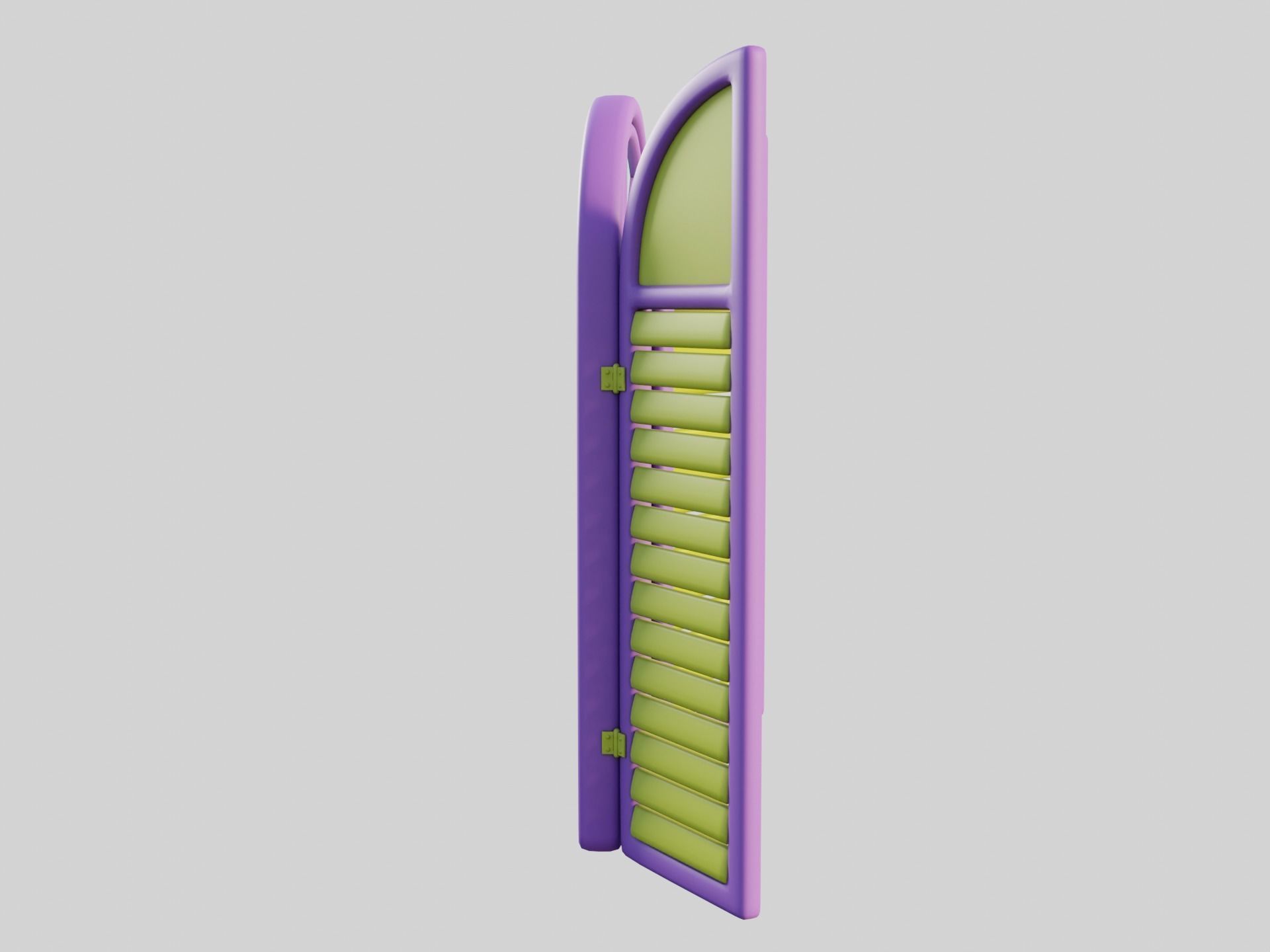 Cartoon Window 22a 3D model_2