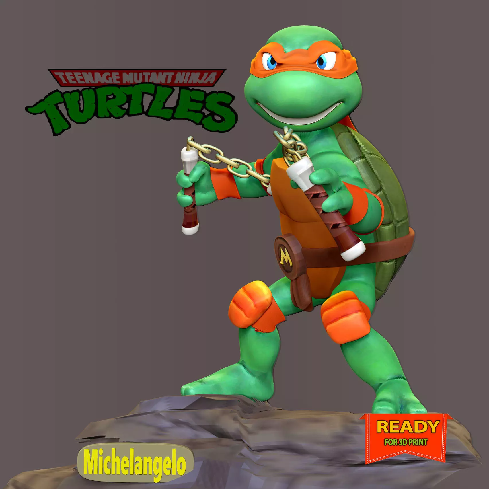 Michelangelo - Teenage Mutant Ninja Turtles 3D print model_0