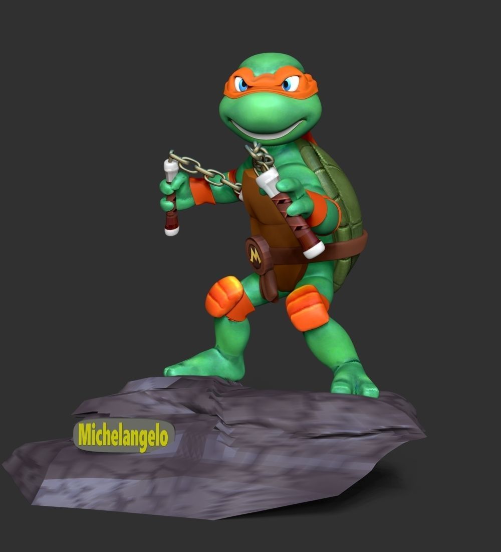 Michelangelo - Teenage Mutant Ninja Turtles 3D print model_6