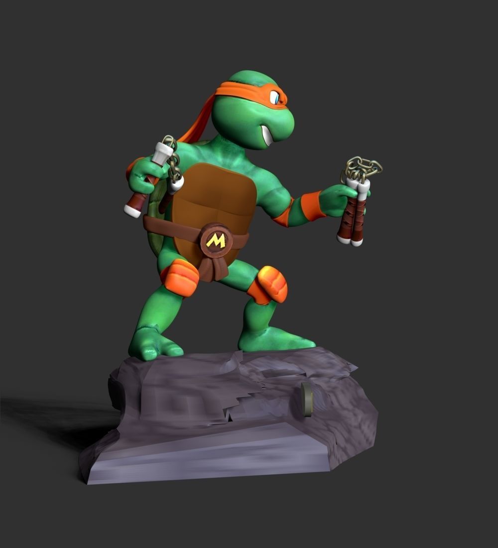 Michelangelo - Teenage Mutant Ninja Turtles 3D print model_8