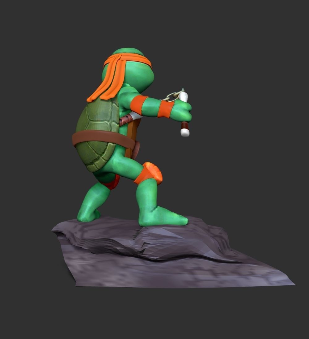 Michelangelo - Teenage Mutant Ninja Turtles 3D print model_9