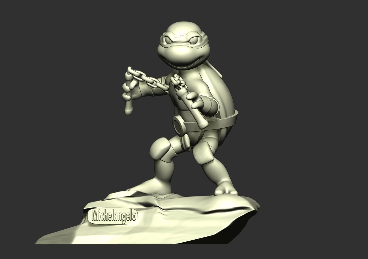 Michelangelo - Teenage Mutant Ninja Turtles 3D print model_11
