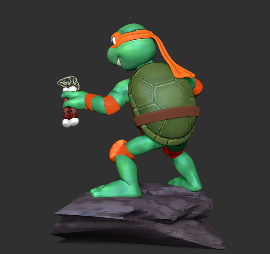 Michelangelo - Teenage Mutant Ninja Turtles 3D print model_7