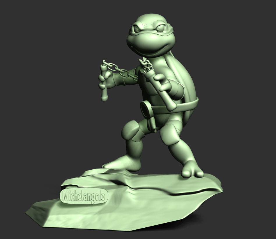 Michelangelo - Teenage Mutant Ninja Turtles 3D print model_10