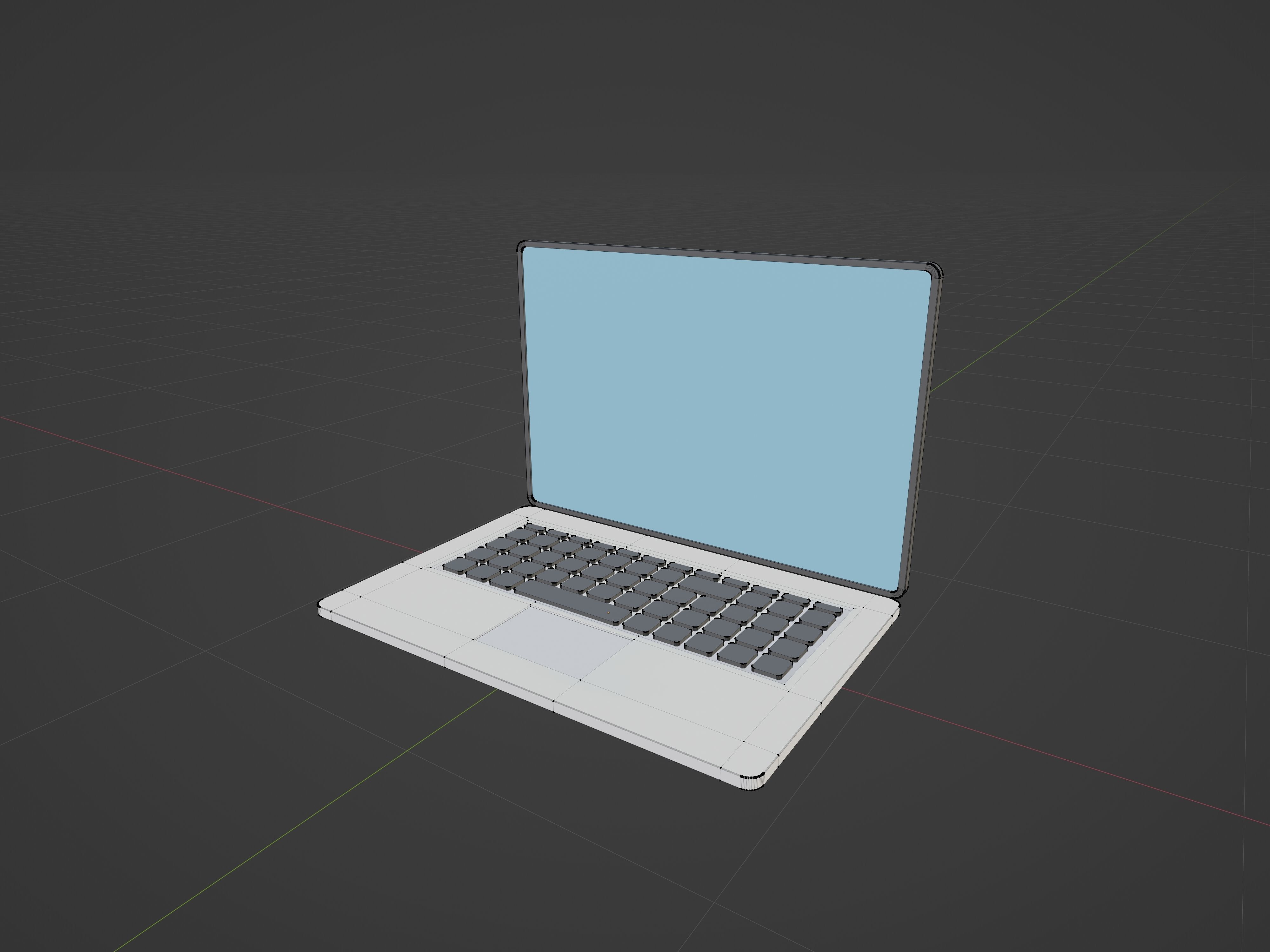 Laptop 3D model_1