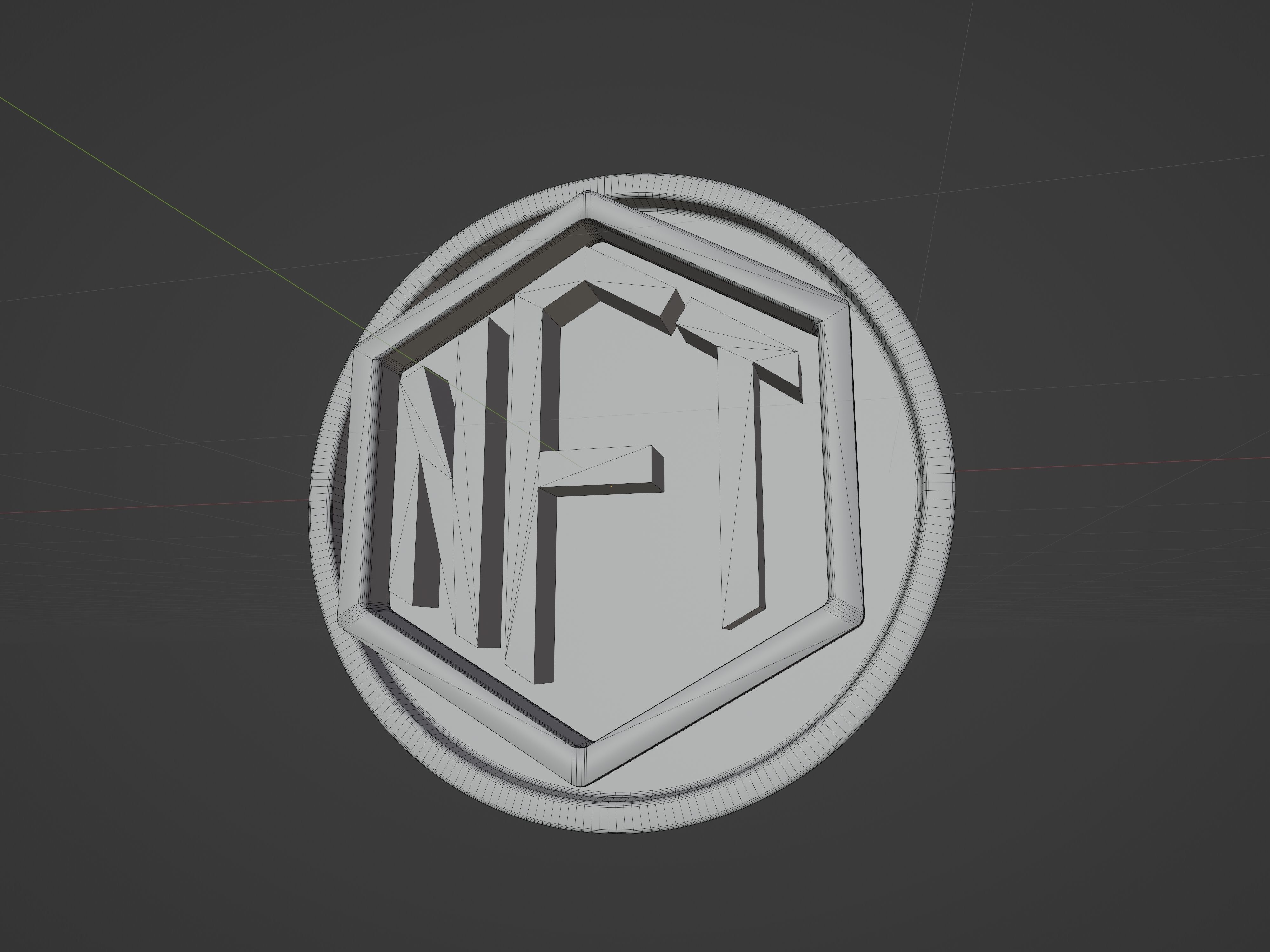 NFT badge 3D model_2