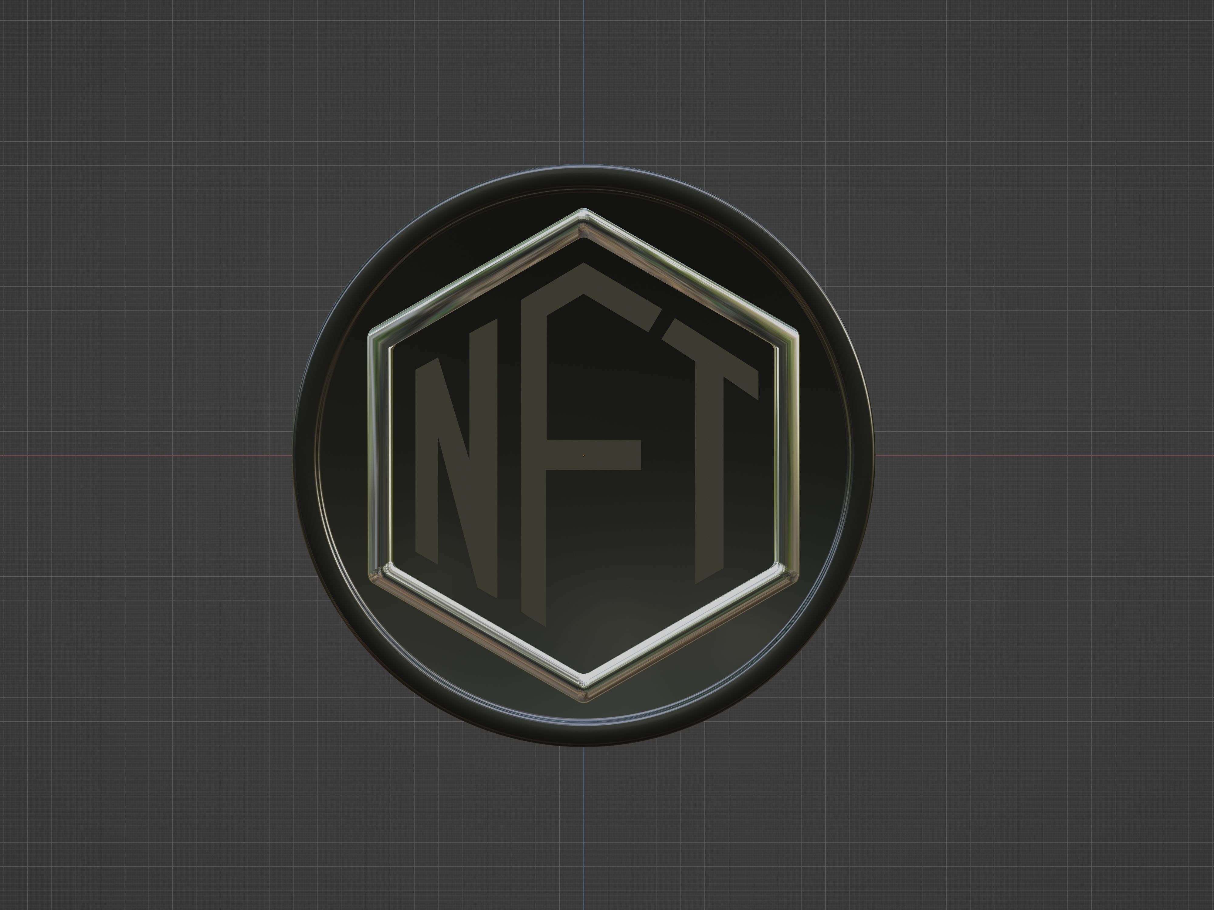NFT badge 3D model_1