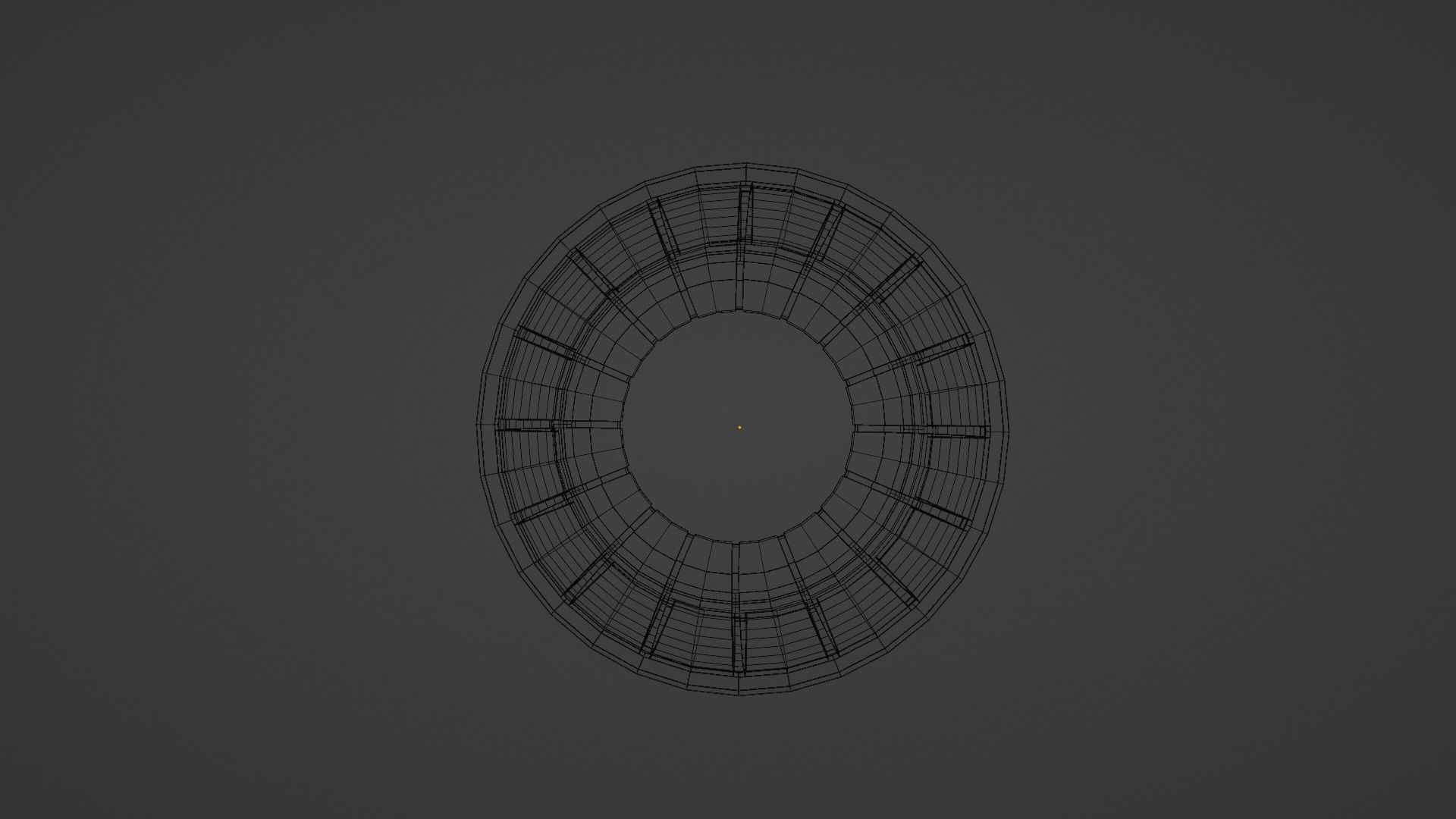 Barrel wooden Low-poly 3D model_9