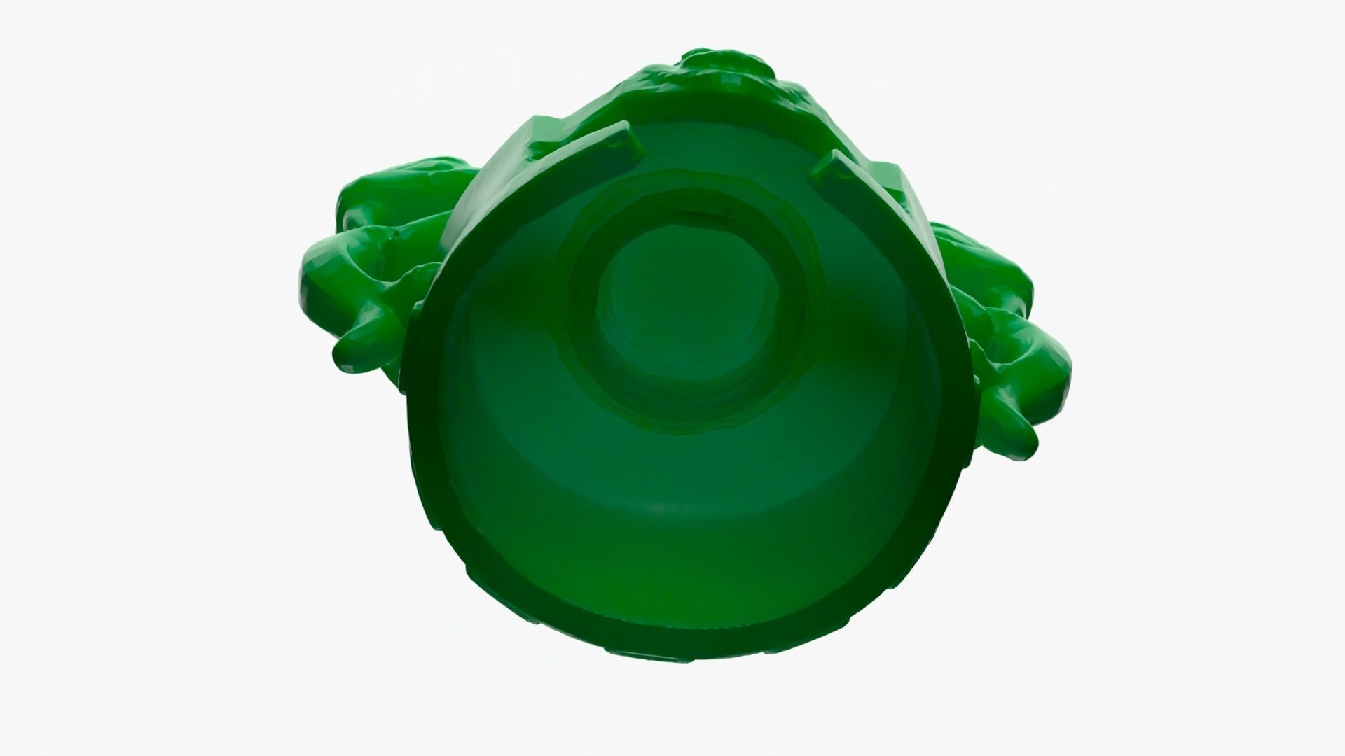  lego brick snake helmet 3D model_4