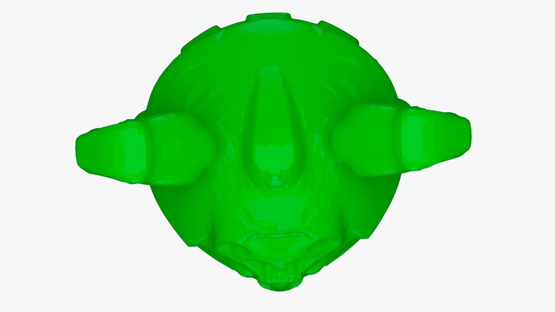  lego brick snake helmet 3D model_5