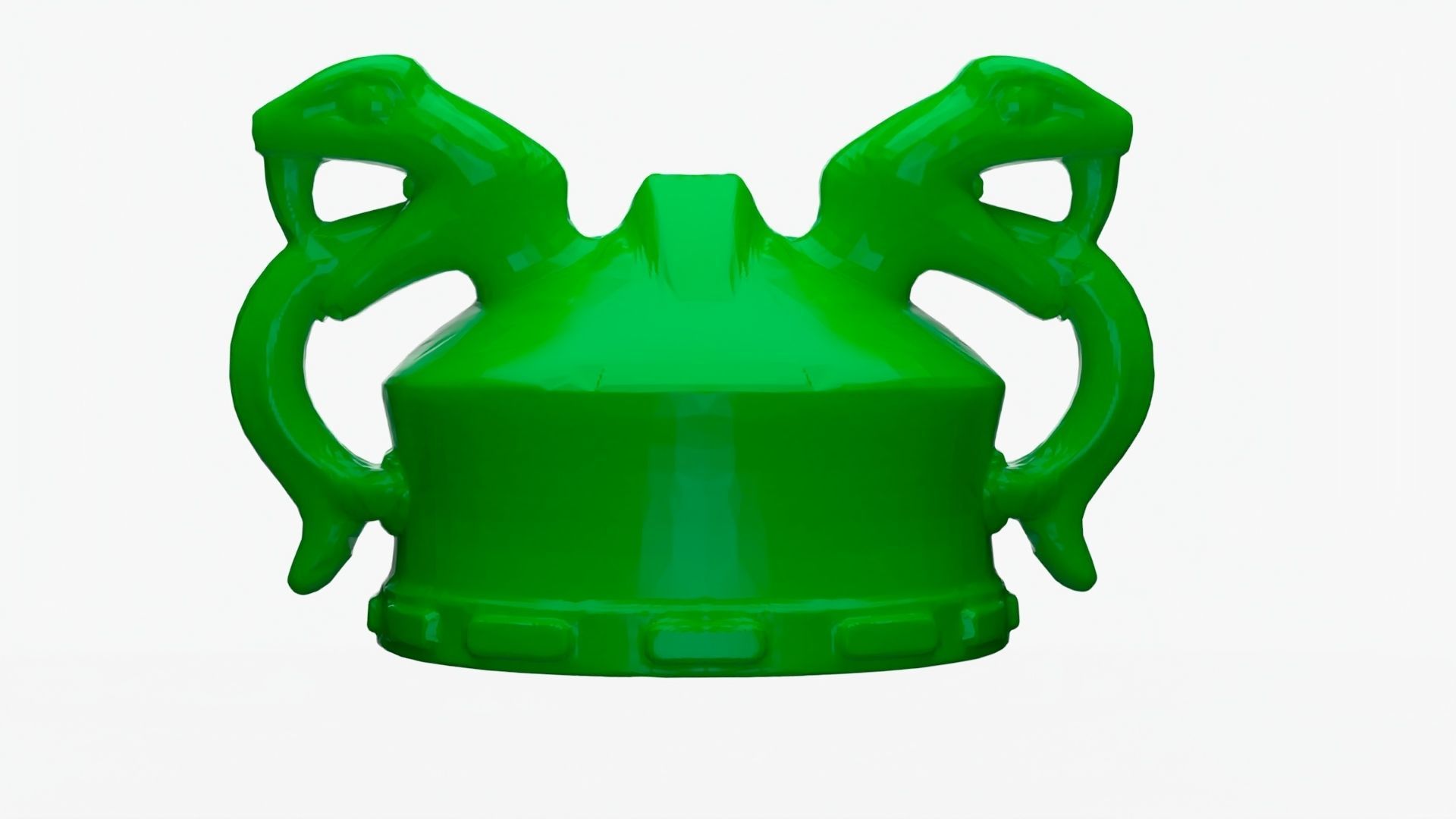  lego brick snake helmet 3D model_3