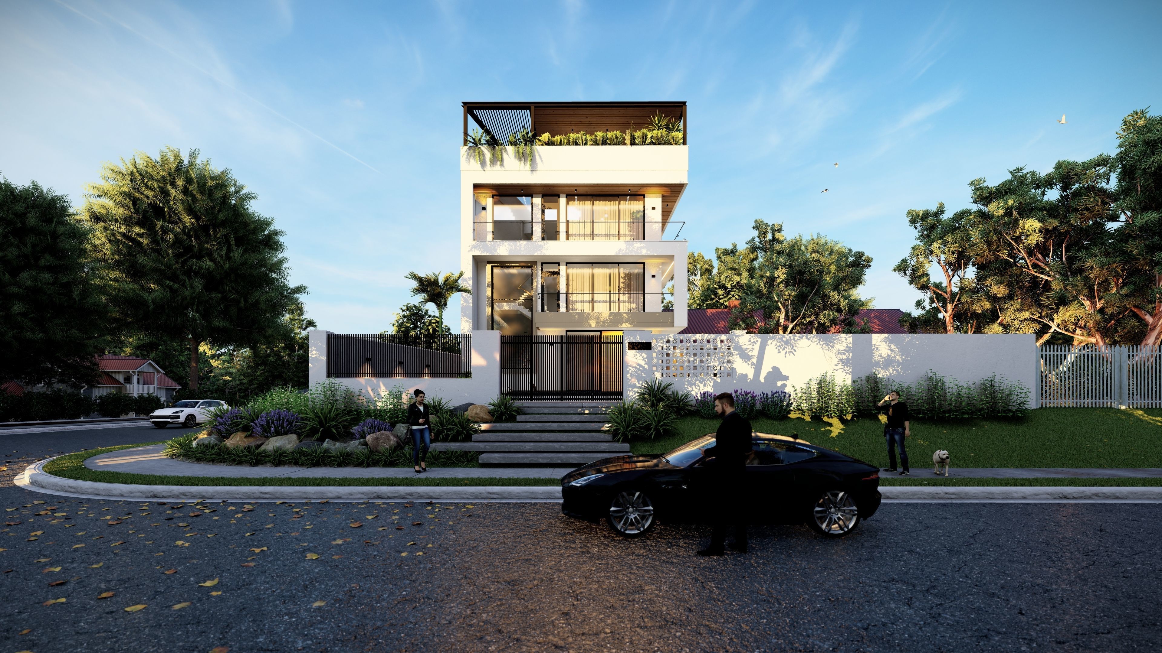 QD Living Room and Architectural 3D model_8