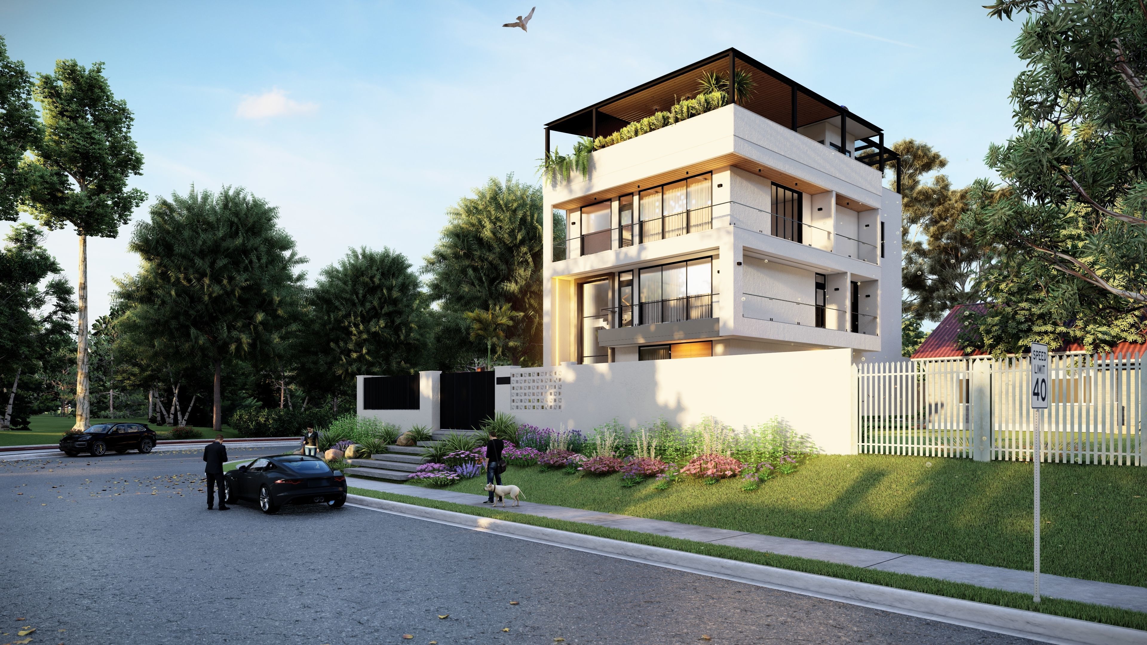 QD Living Room and Architectural 3D model_9