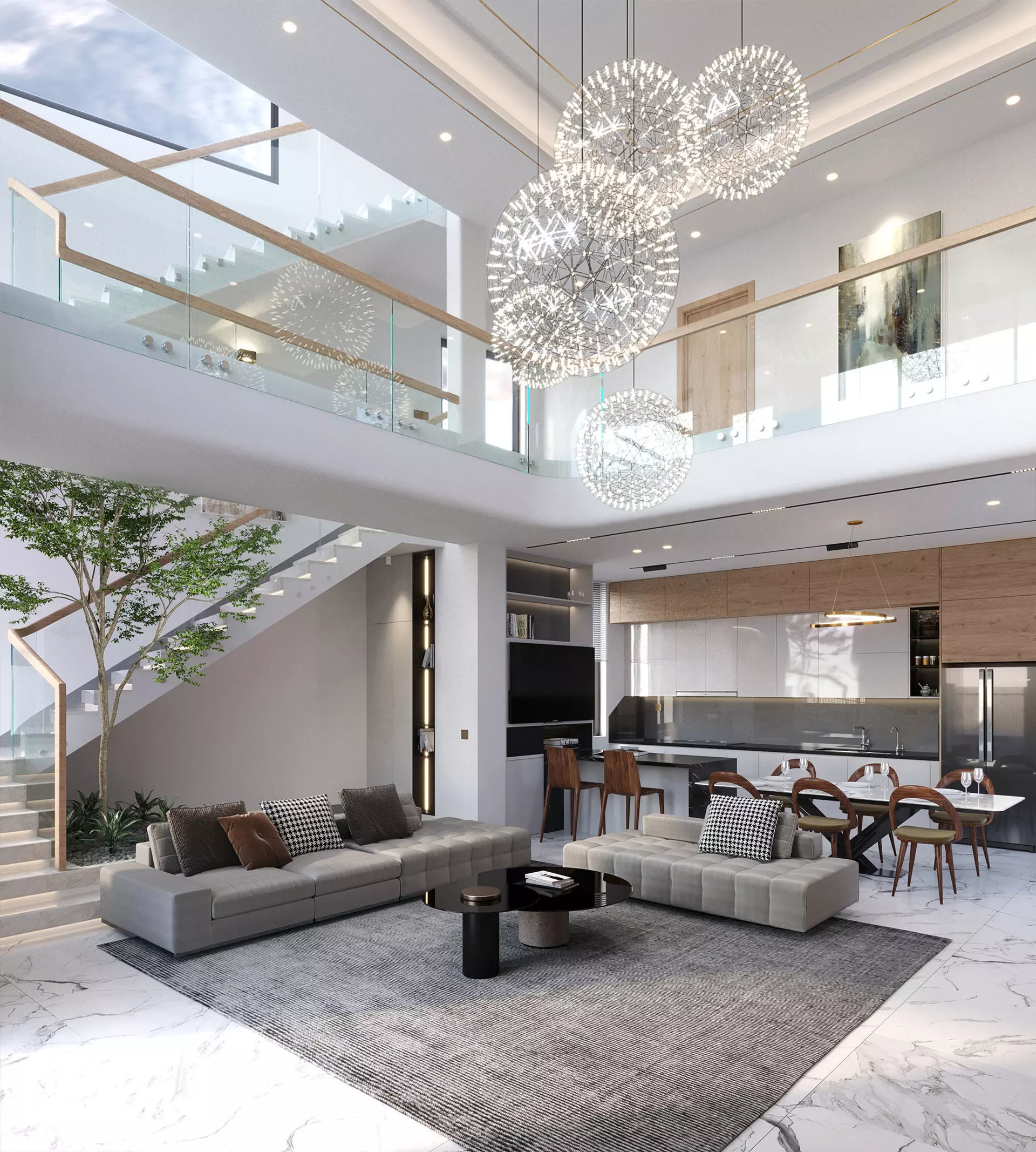 QD Living Room and Architectural 3D model_0