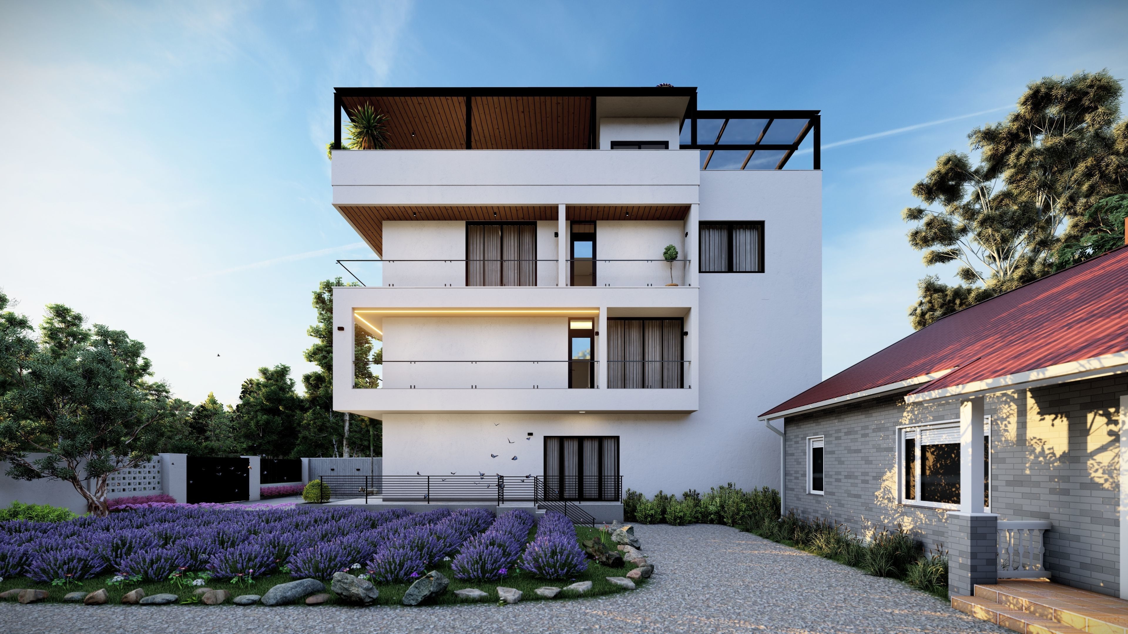 QD Living Room and Architectural 3D model_10