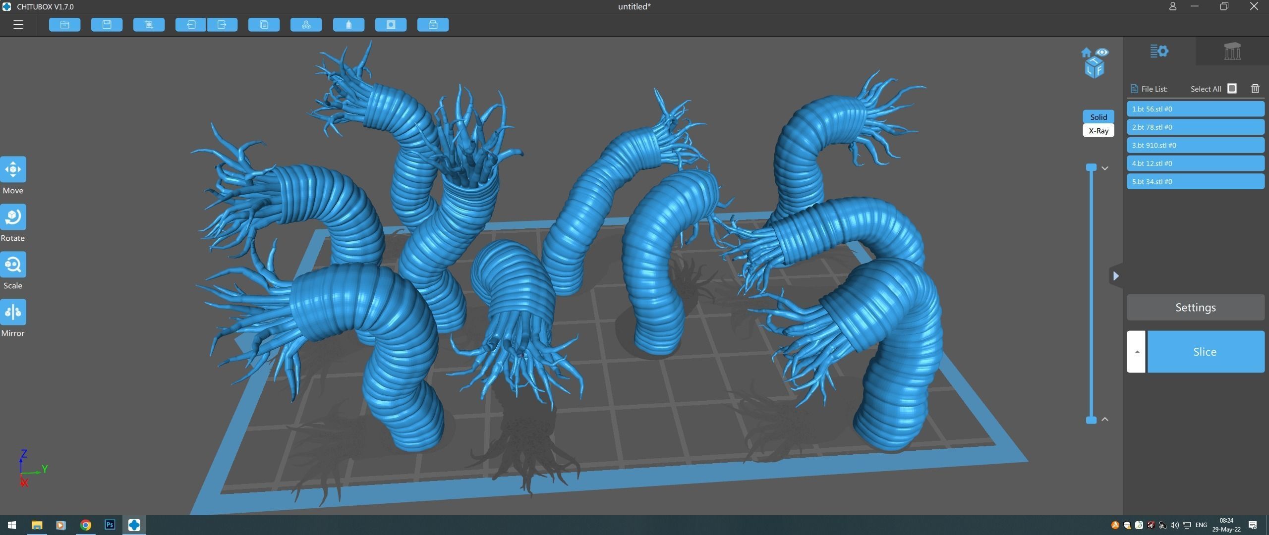 Beast tentacle 3D model_9