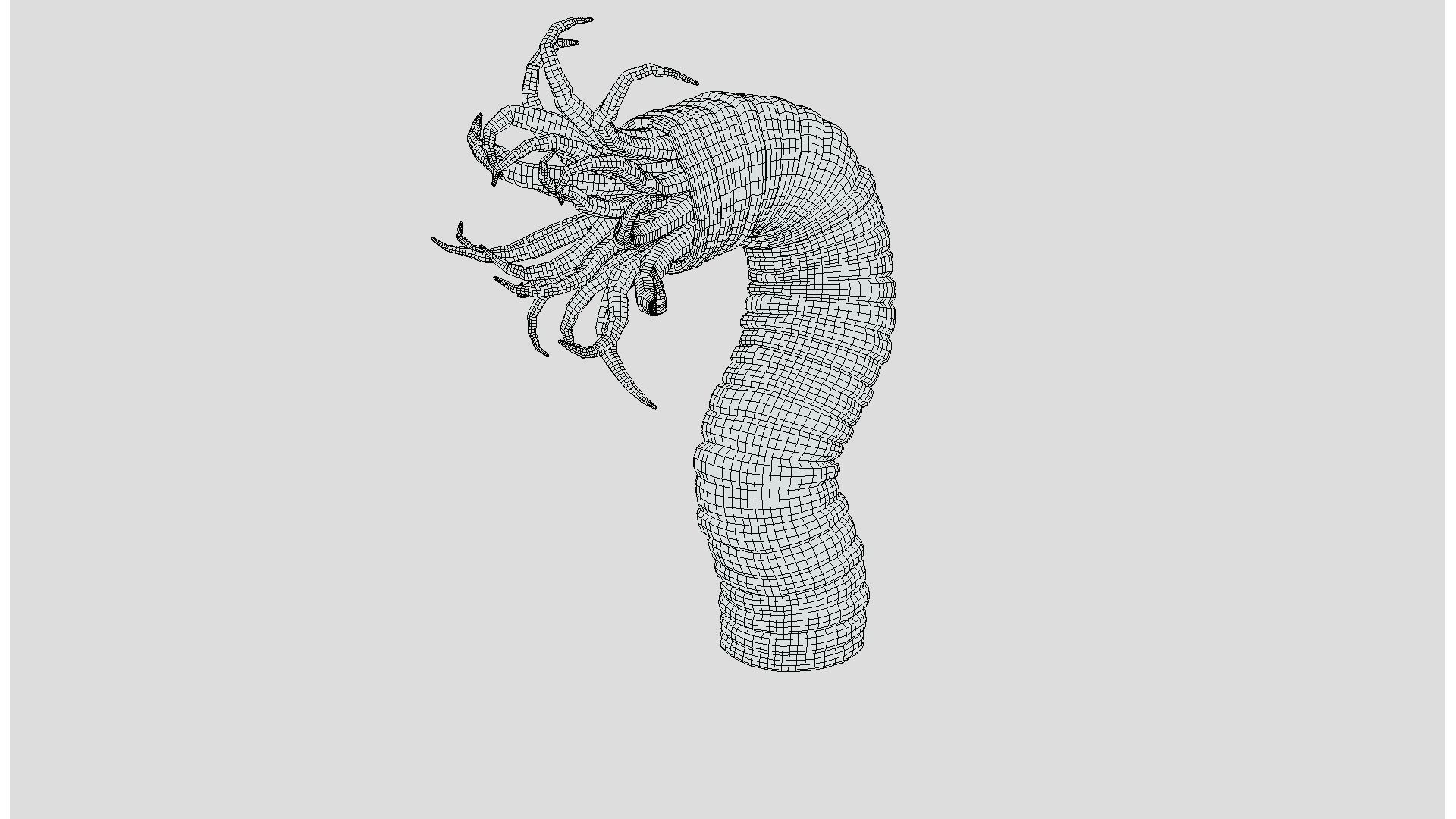 Beast tentacle 3D model_7