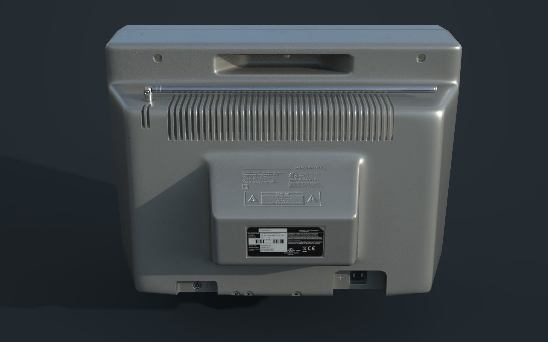 Television Retro VR-AR low-poly 3D Model Low-poly 3D model_4