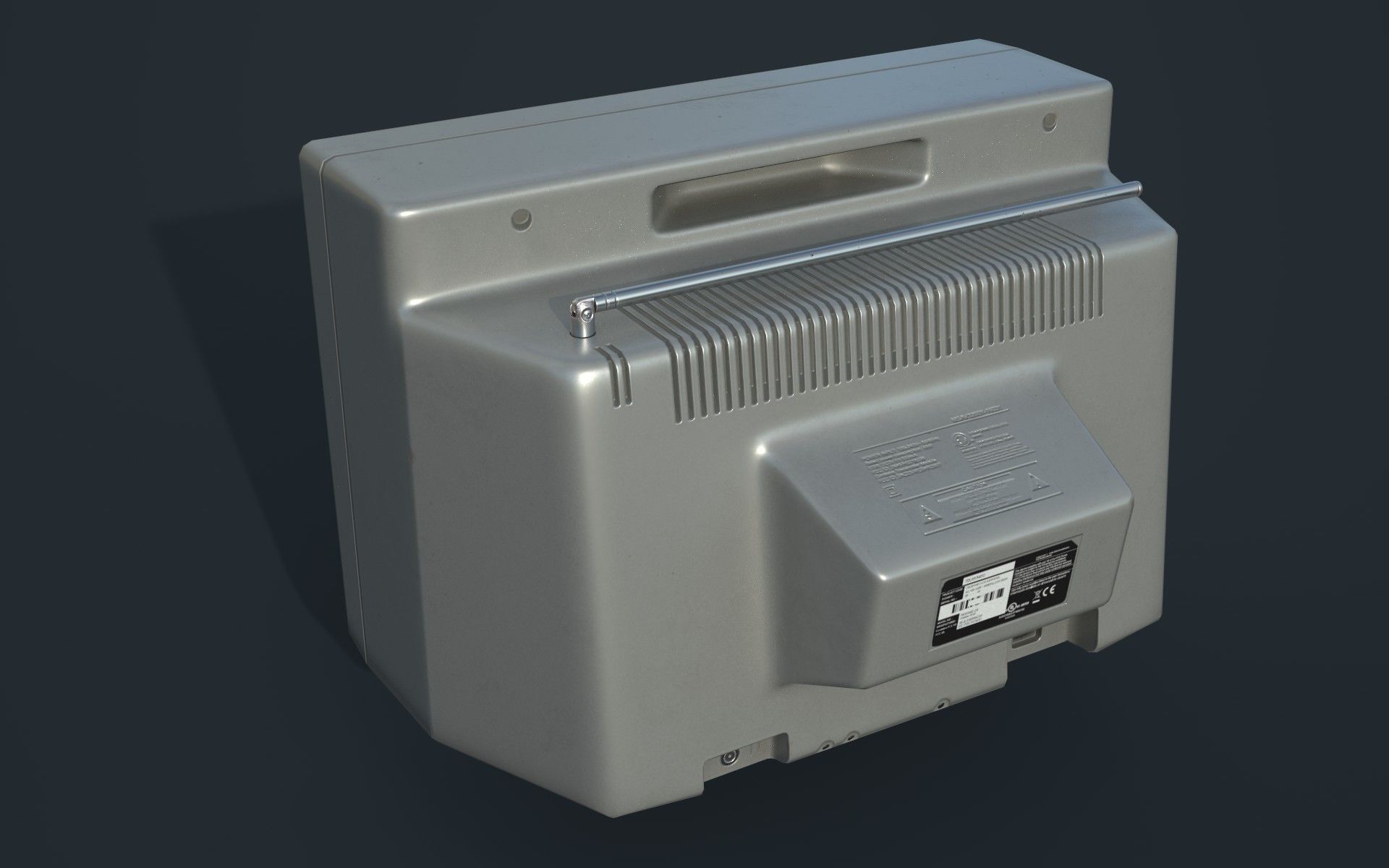 Television Retro VR-AR low-poly 3D Model Low-poly 3D model_5