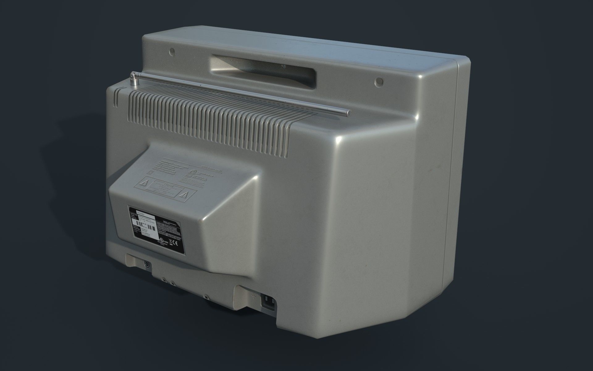 Television Retro VR-AR low-poly 3D Model Low-poly 3D model_3