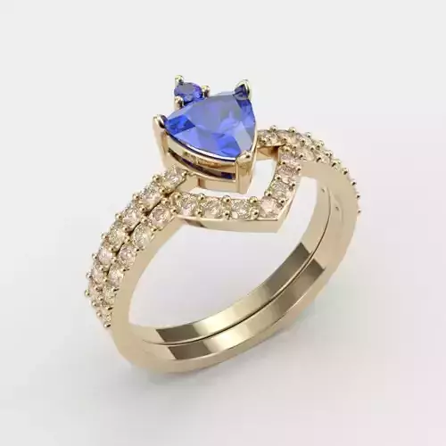 Solitaire Ring 2 in 1 3dm stl