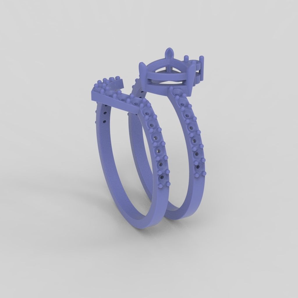 Solitaire Ring 2 in 1 3dm stl 3D print model_28
