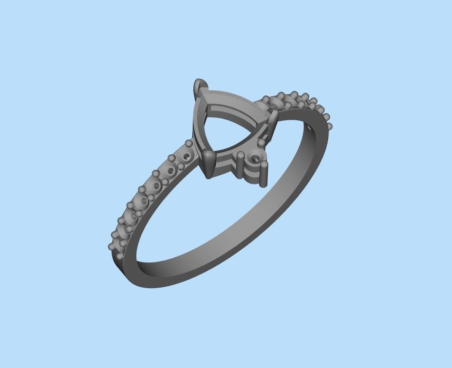Solitaire Ring 2 in 1 3dm stl 3D print model_31