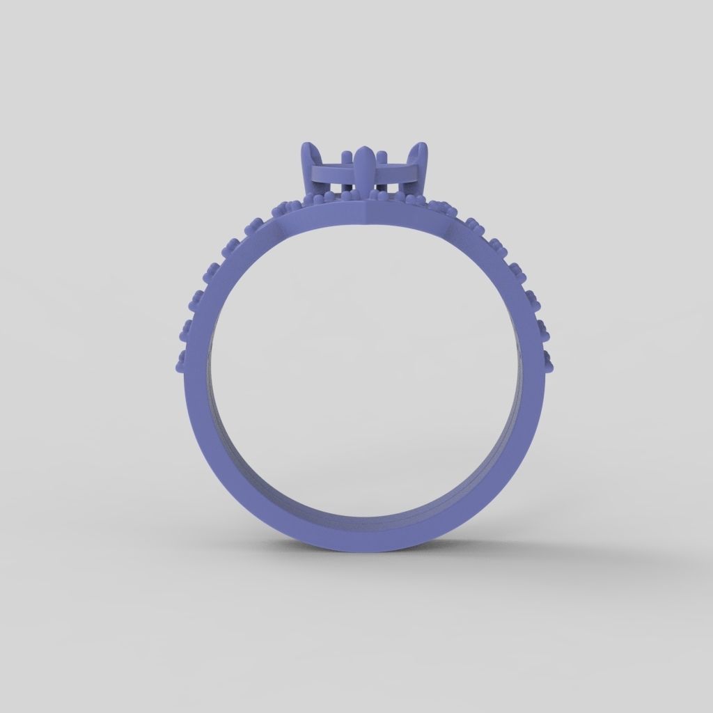 Solitaire Ring 2 in 1 3dm stl 3D print model_24