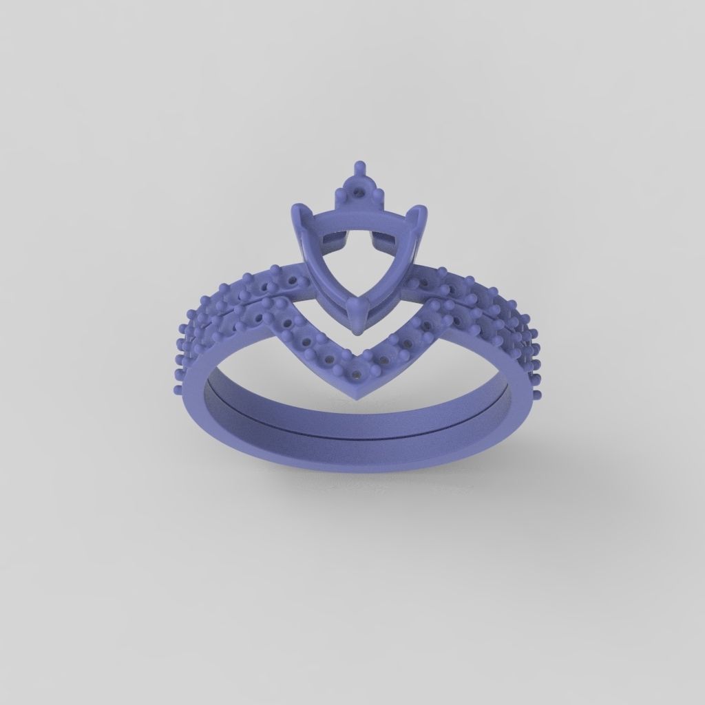 Solitaire Ring 2 in 1 3dm stl 3D print model_19