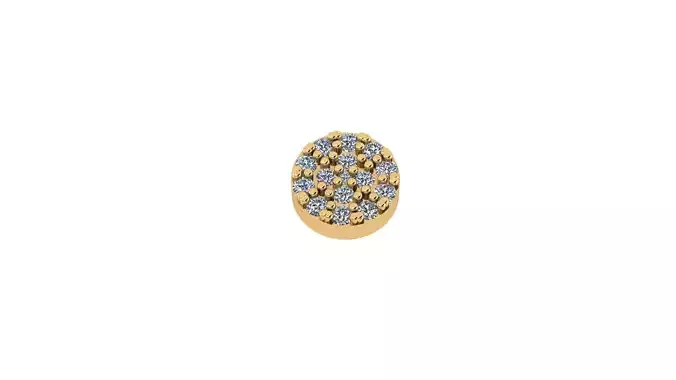 earrings cell in circle