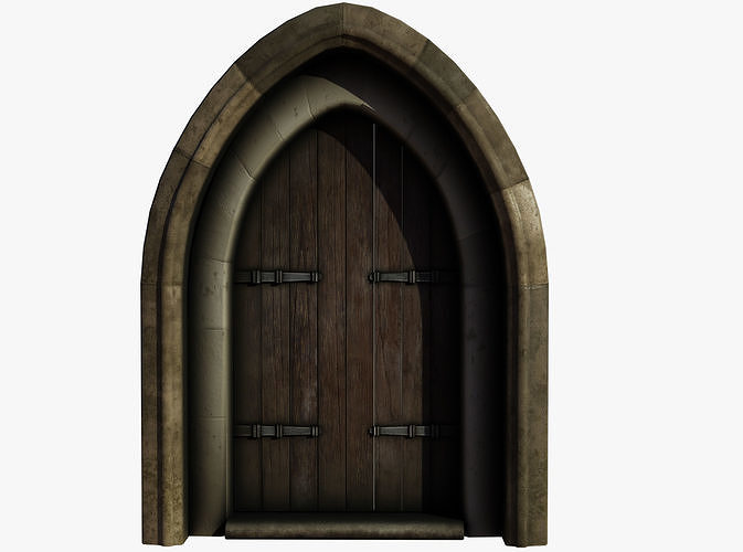 Medieval Door  Low-poly 3D model